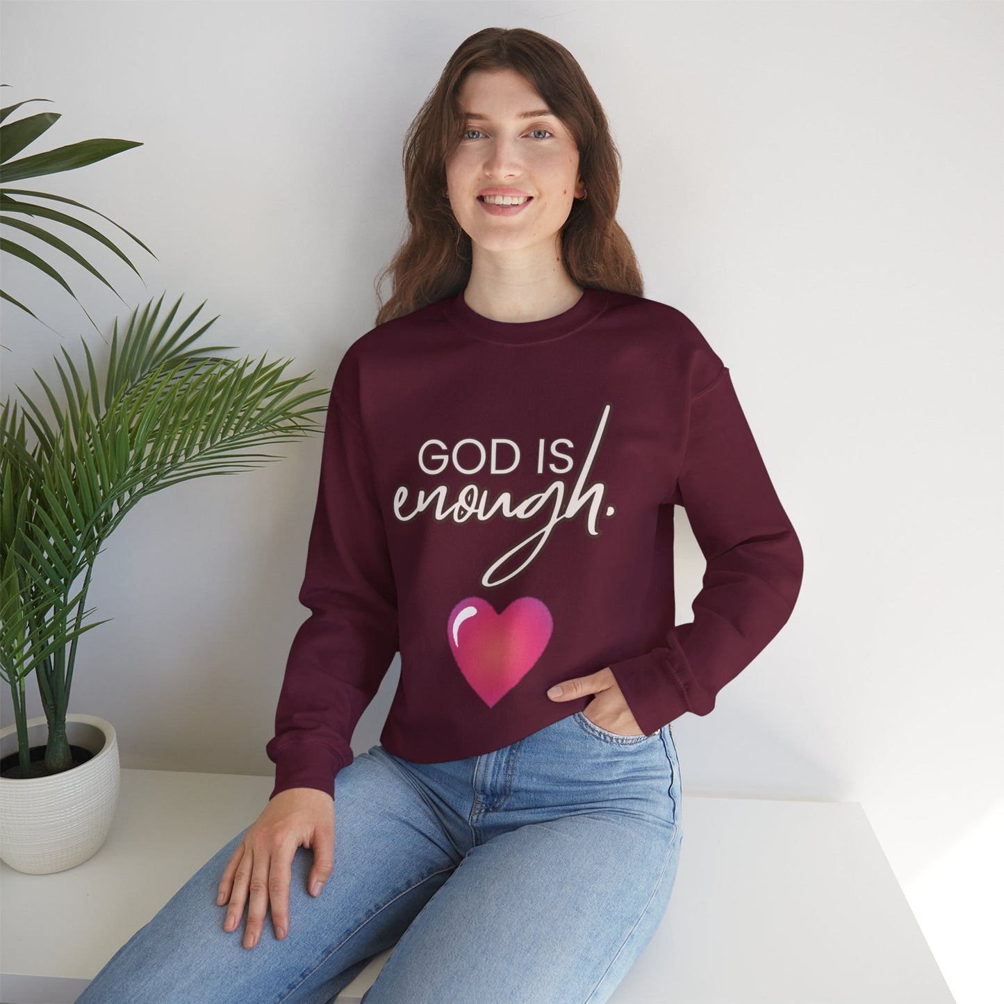 Womens Enough Crewneck Sweatshirt