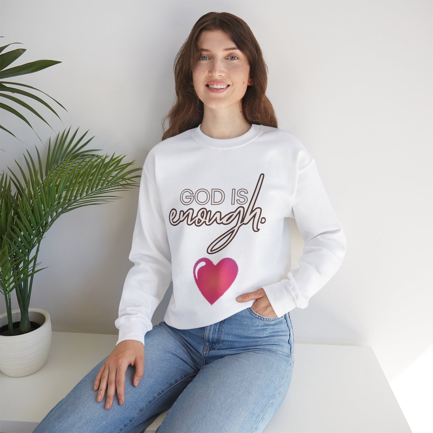 Womens Enough Crewneck Sweatshirt