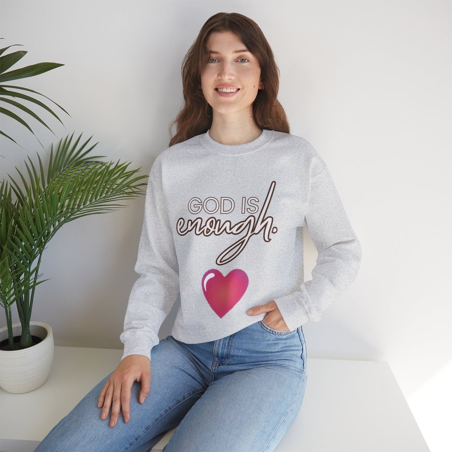 Womens Enough Crewneck Sweatshirt