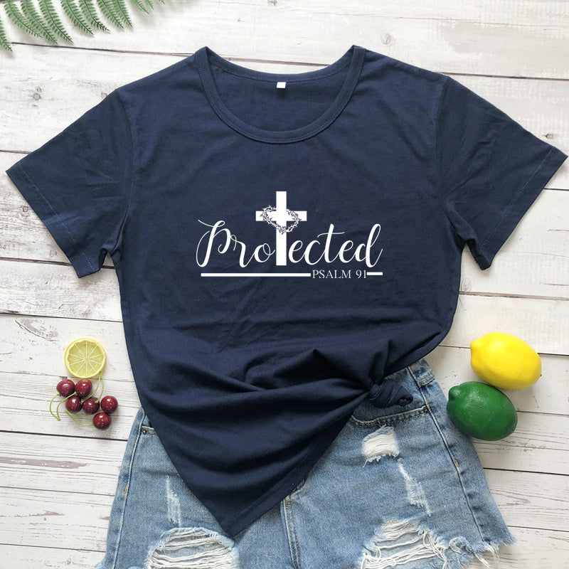 "Protected" Womens T-shirt