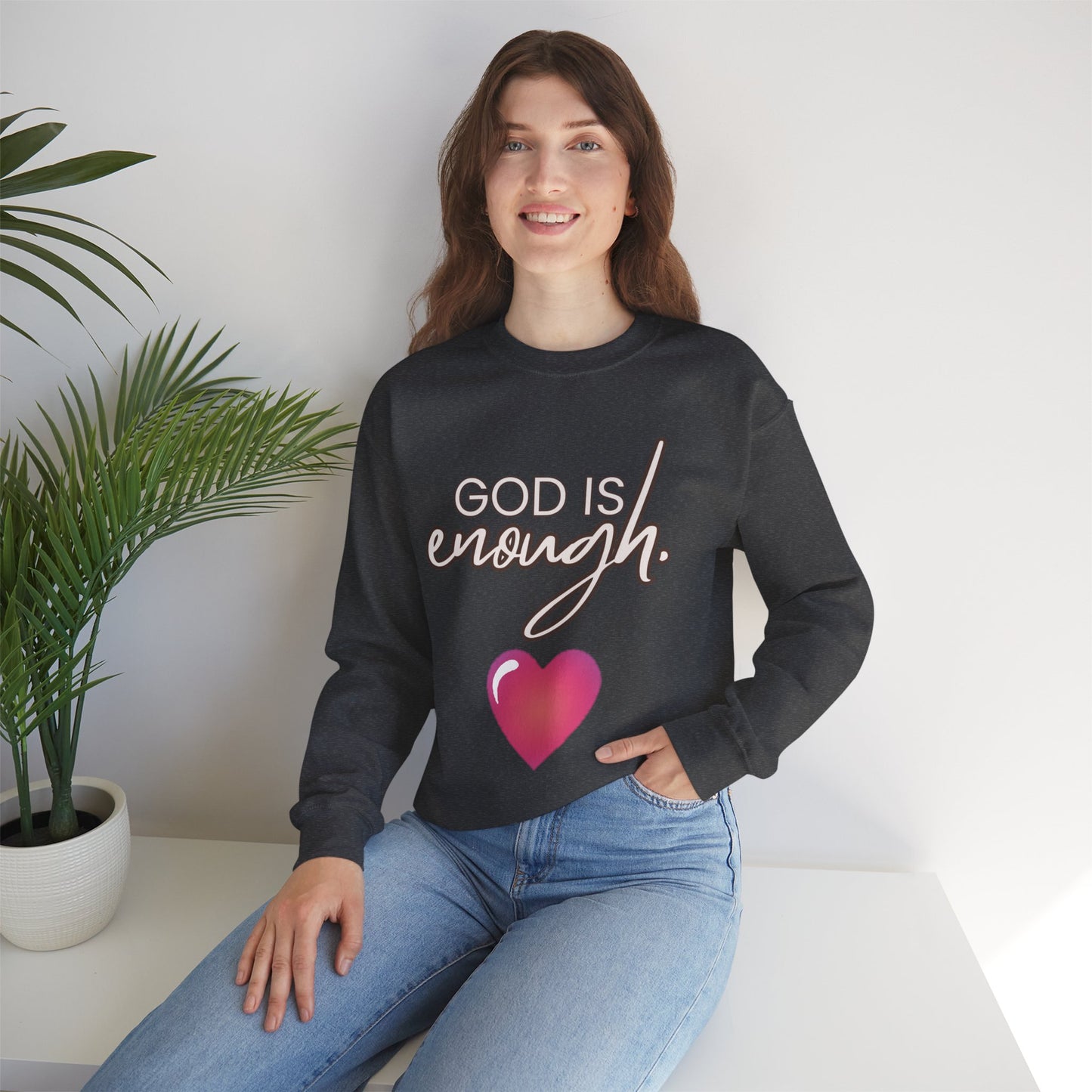 Womens Enough Crewneck Sweatshirt
