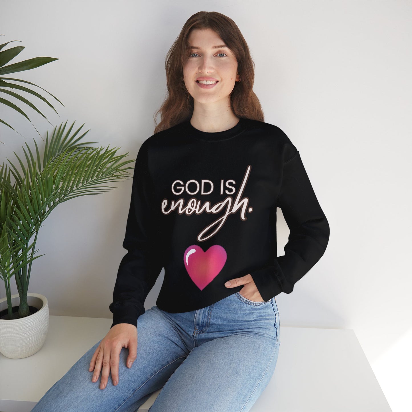 Womens Enough Crewneck Sweatshirt
