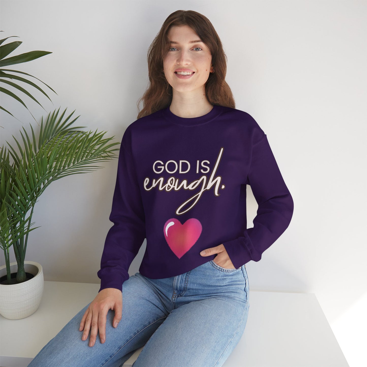 Womens Enough Crewneck Sweatshirt