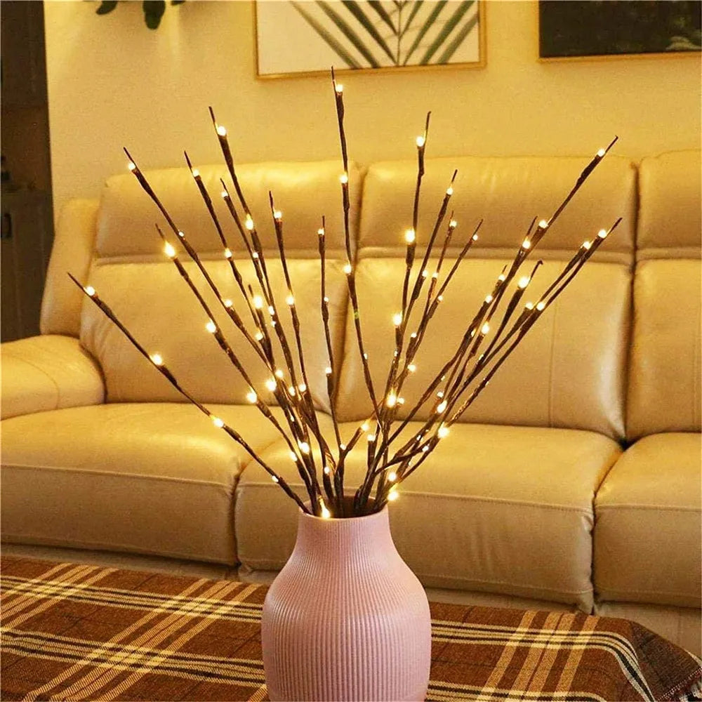 20 Bulbs LED Willow Branch Lights Lamp