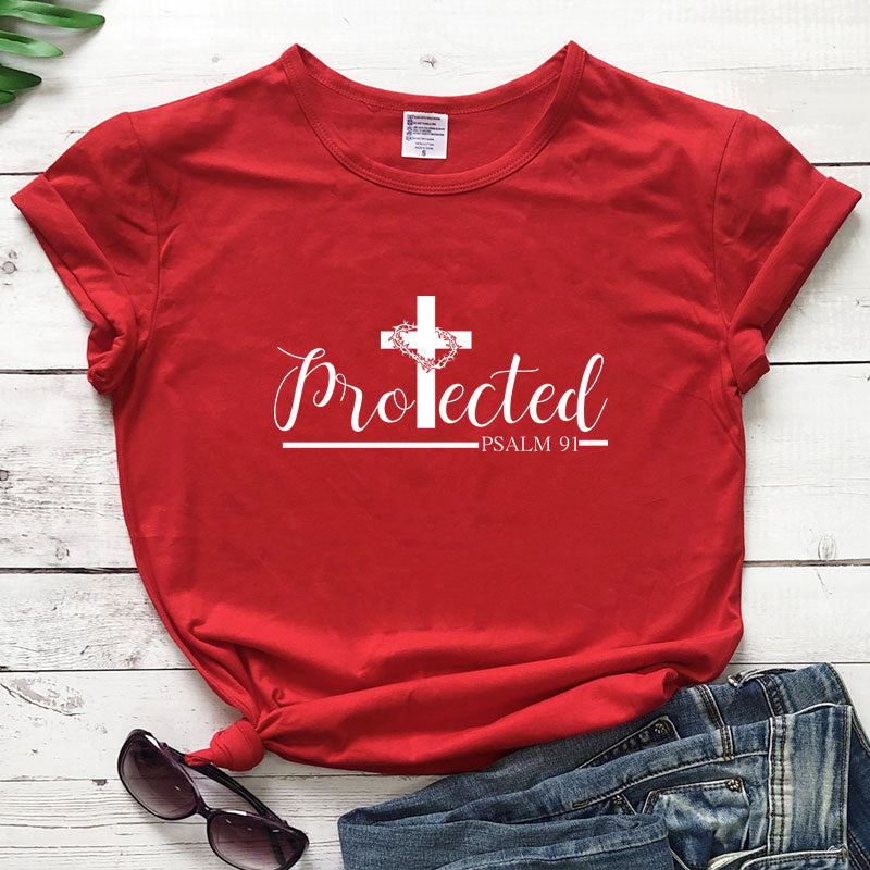 "Protected" Womens T-shirt