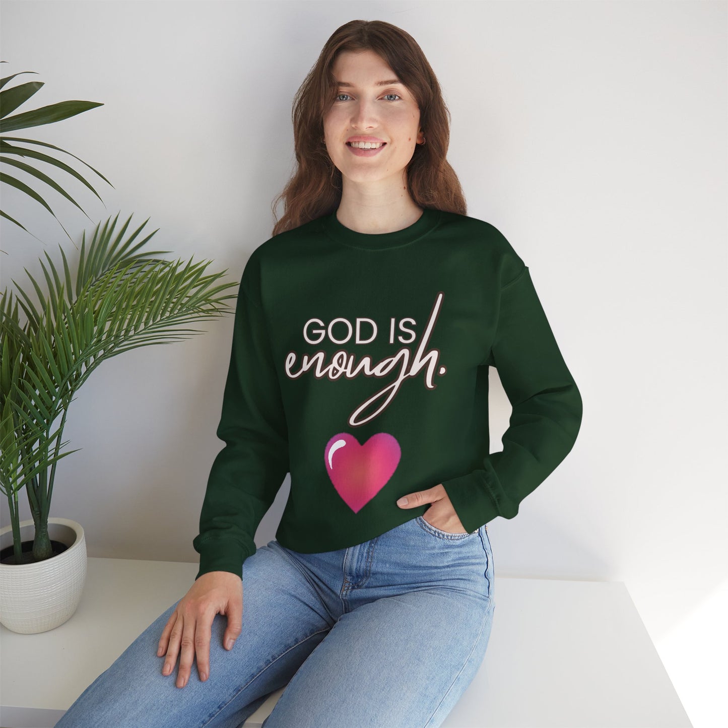 Womens Enough Crewneck Sweatshirt
