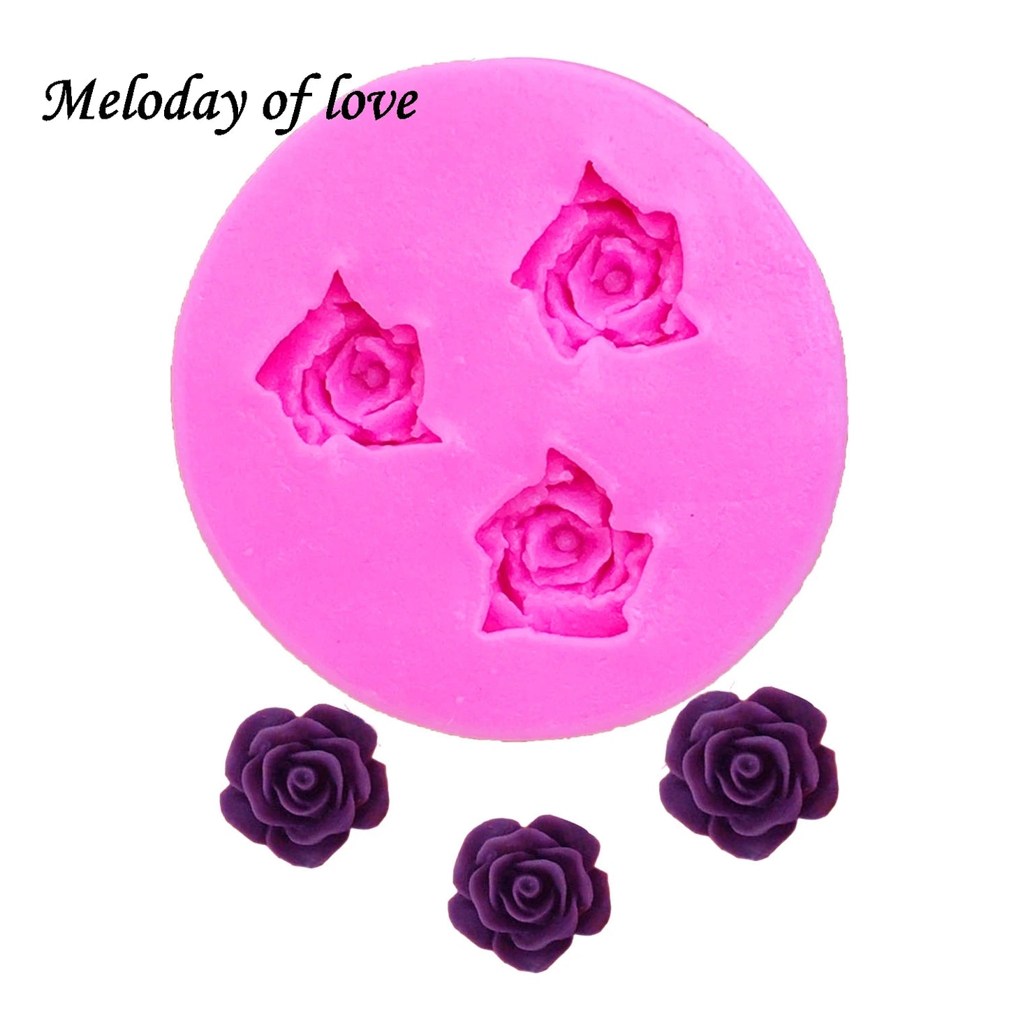 Rose Decorating Tool 3D Baking Fondant Silicone Mold