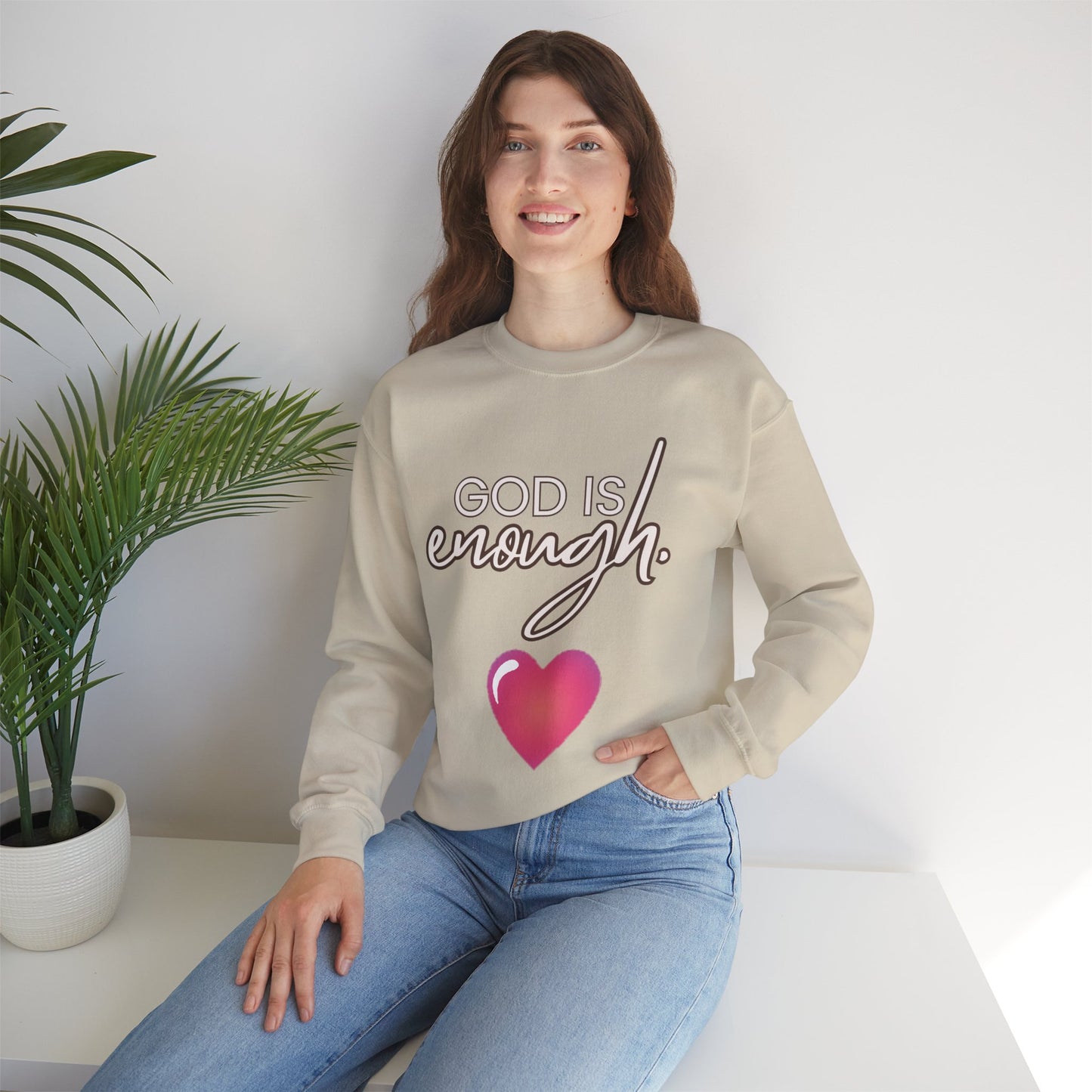 Womens Enough Crewneck Sweatshirt
