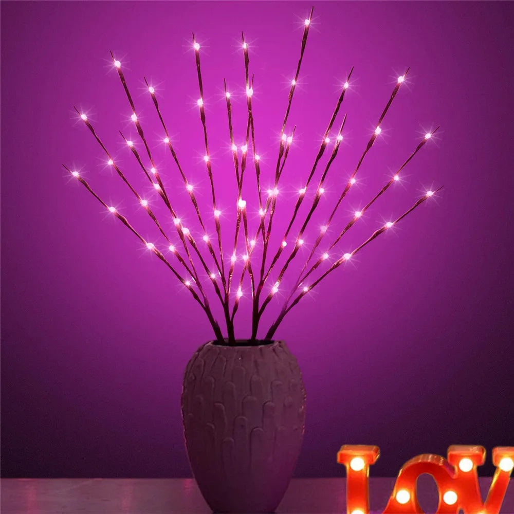 20 Bulbs LED Willow Branch Lights Lamp