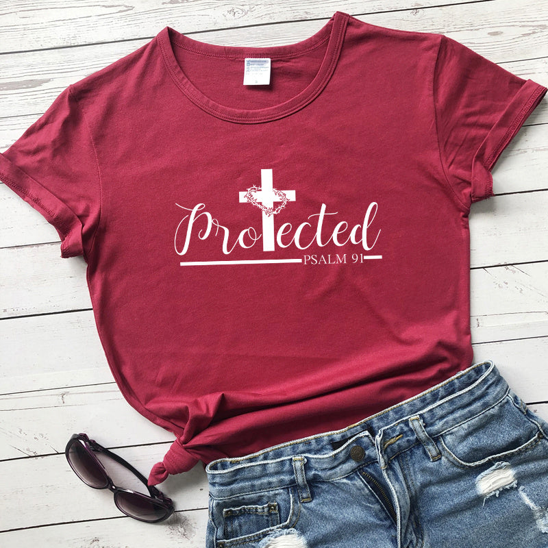 "Protected" Womens T-shirt