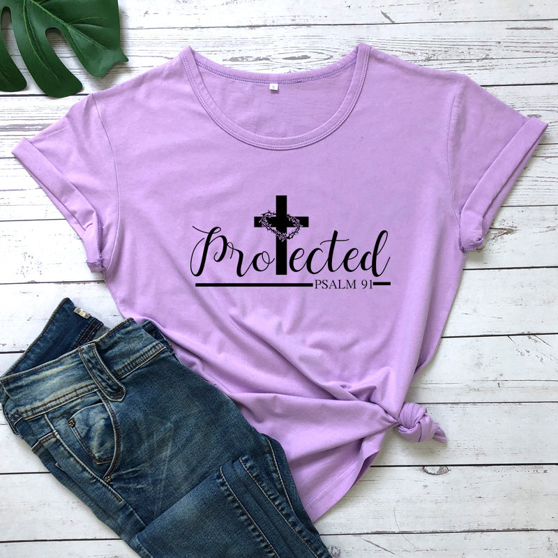 "Protected" Womens T-shirt