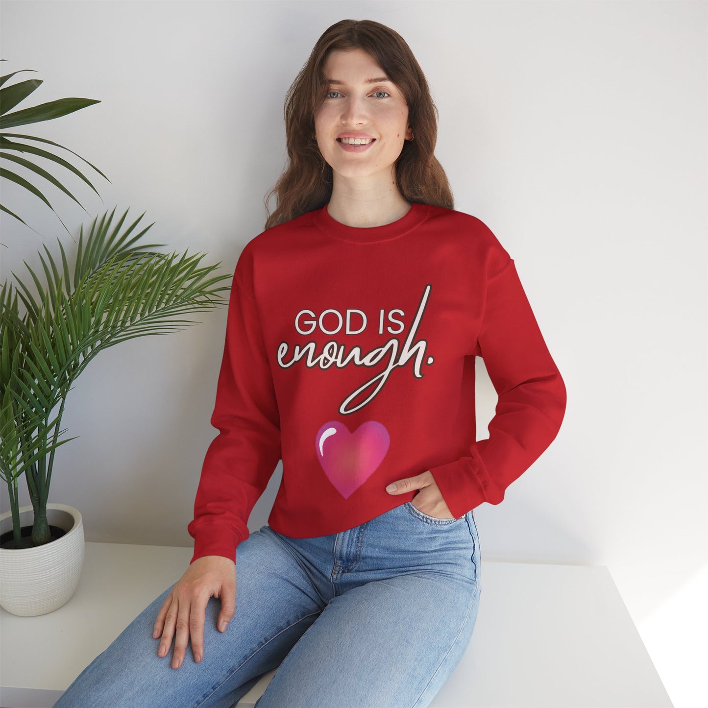 Womens Enough Crewneck Sweatshirt