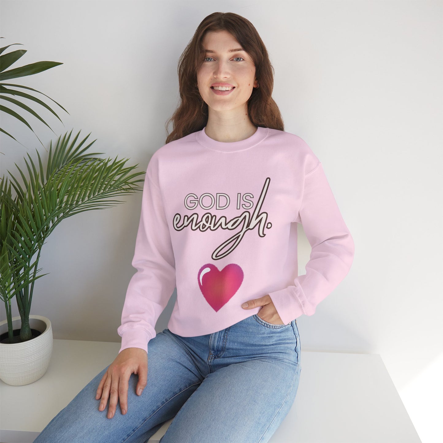 Womens Enough Crewneck Sweatshirt
