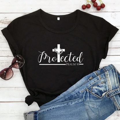 "Protected" Womens T-shirt