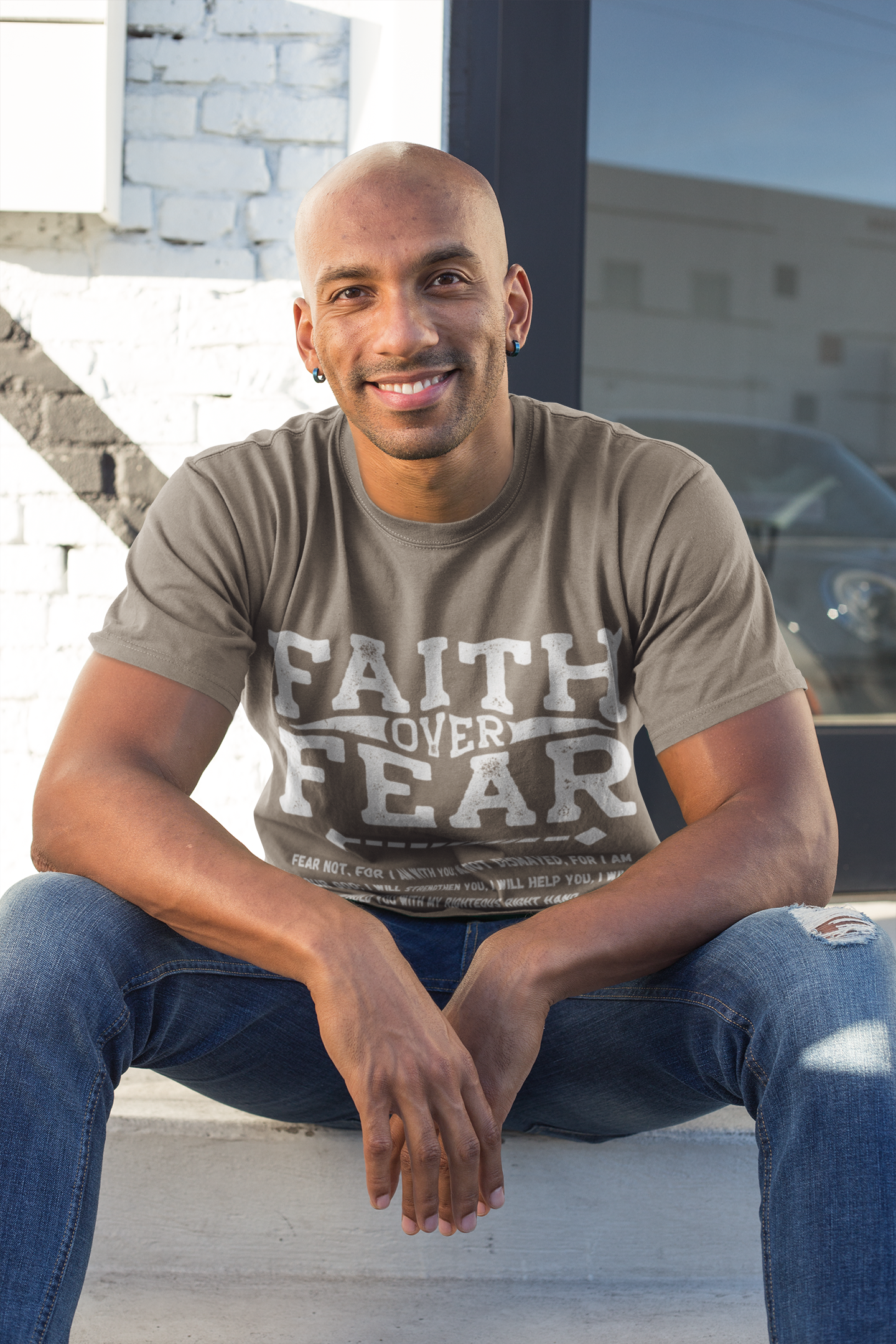 Faith over Fear- Heavyweight Cotton Tee