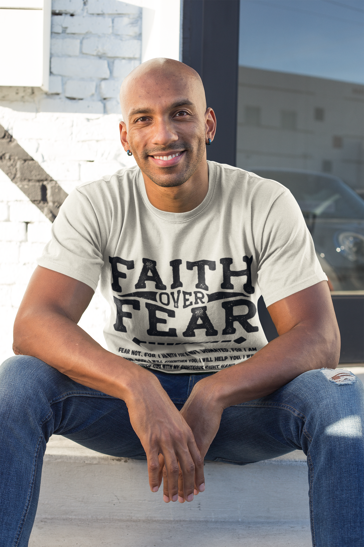 Faith over Fear- Heavyweight Cotton Tee