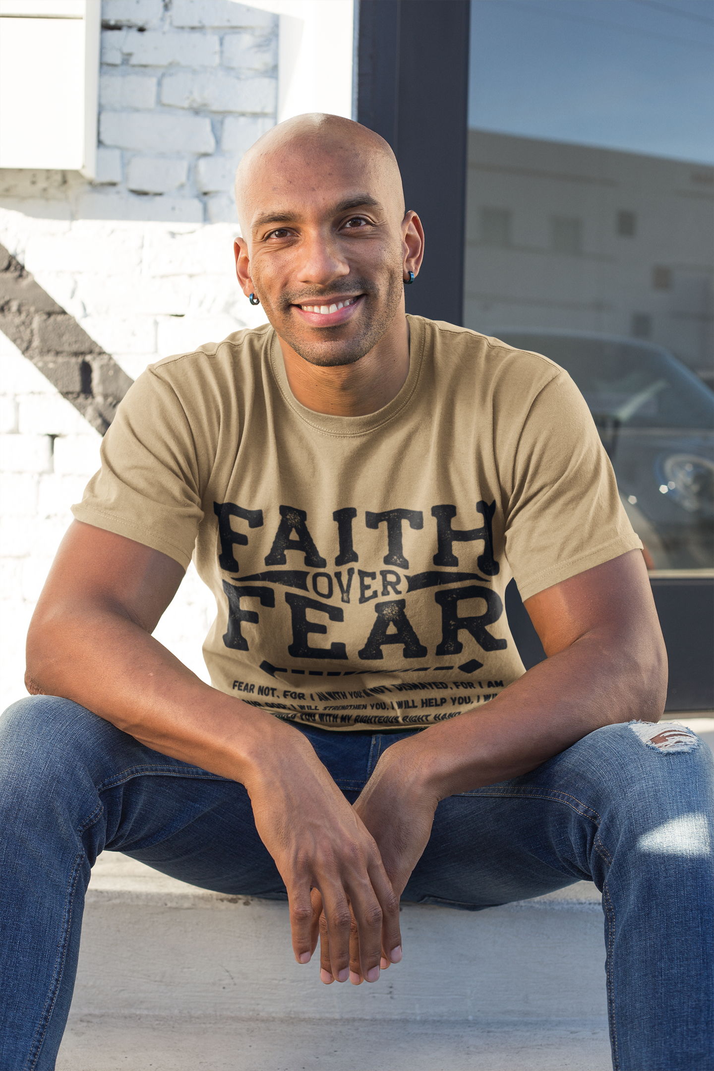 Faith over Fear- Heavyweight Cotton Tee