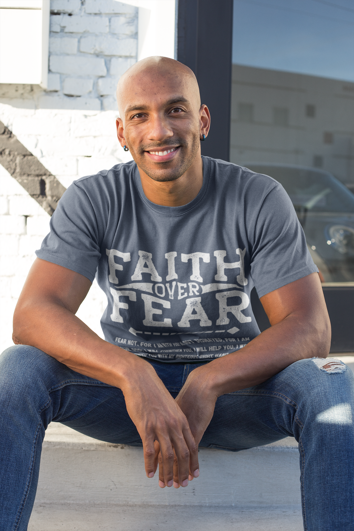 Faith over Fear- Heavyweight Cotton Tee