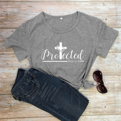 "Protected" Womens T-shirt